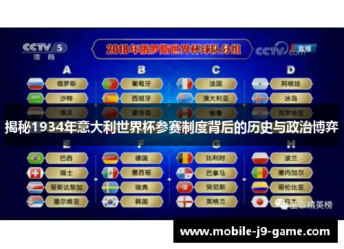揭秘1934年意大利世界杯参赛制度背后的历史与政治博弈
